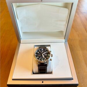 IWC Blue 43 mm “Le Petit Prince Pilot timepiece.